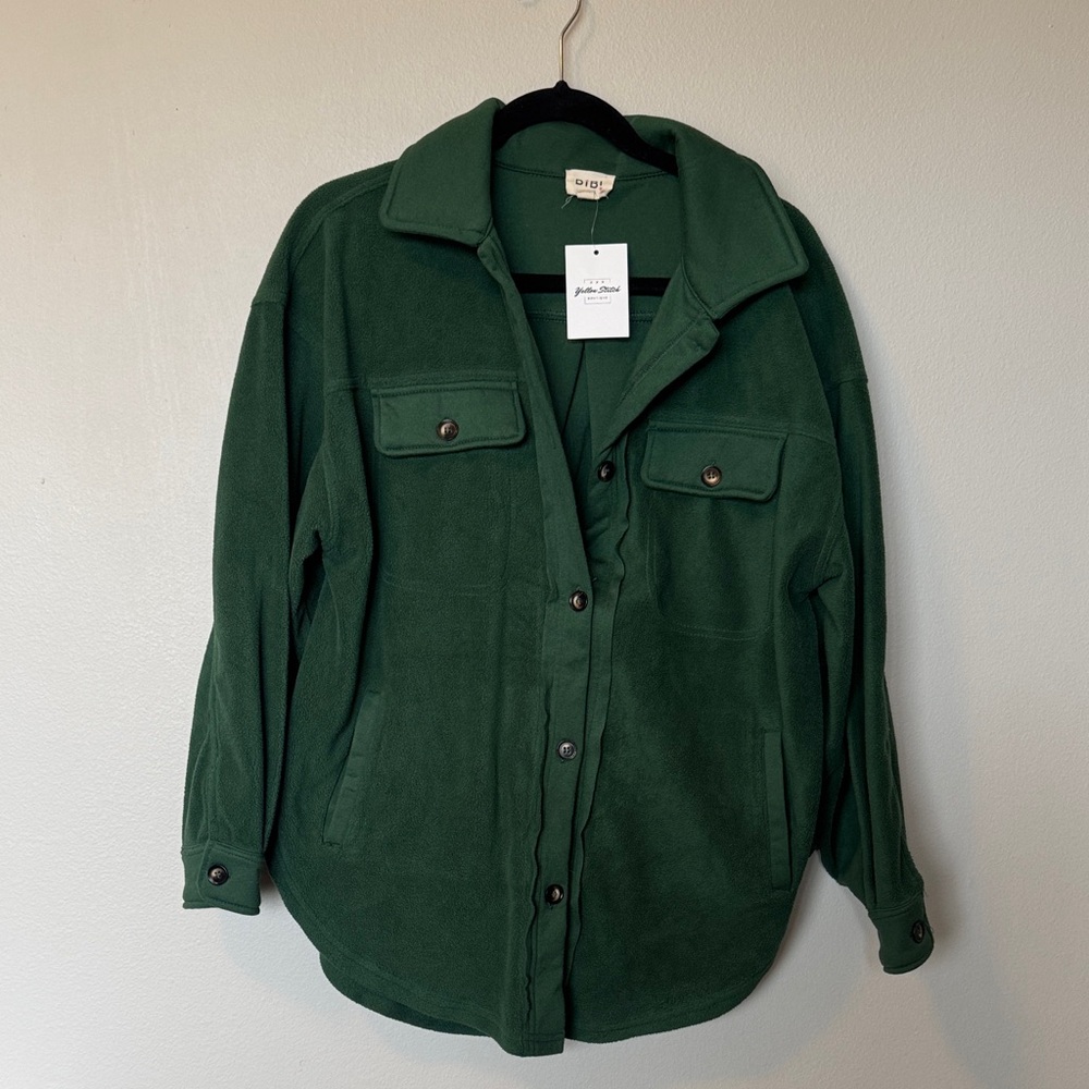 BiBi NWT Green Fleece Jacket